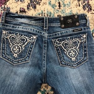 Miss Me Boot Cut Jeans JP5341B New Tribal Pocket